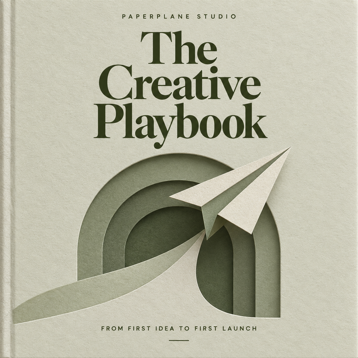 The Creative Playbook by Paperplane Studio, an illustrated sage paper cover